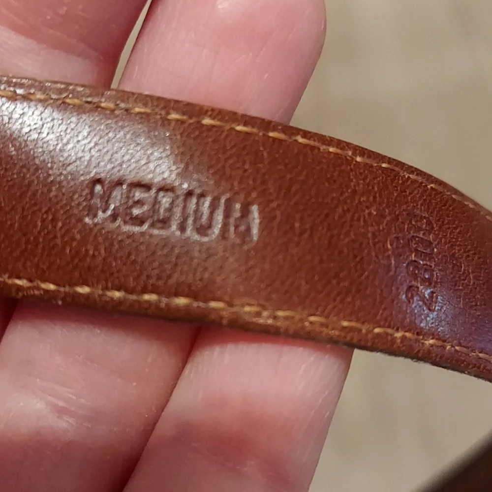 Coach British Tan Skinny Leather Belt #2800 - Picture 6 of 14